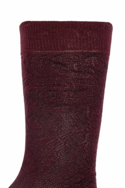 Etro BORDO Wzorzyste skarpety