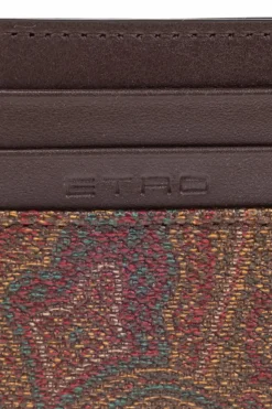Etro BRĄZOWY Etui na karty