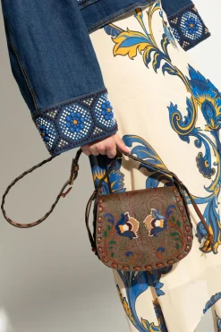 Etro BRĄZOWY Torba na ramię `Drya Small`