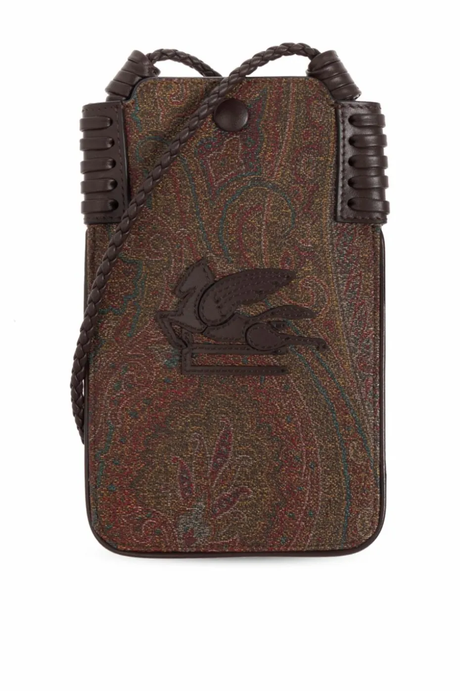 Etro BRĄZOWY Torba na telefon