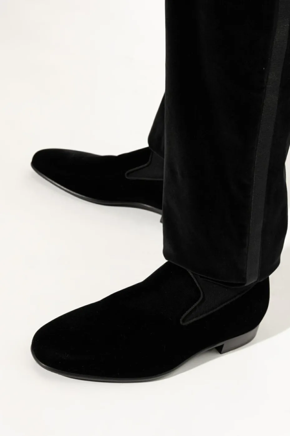 Etro CZARNY Aksamitne buty