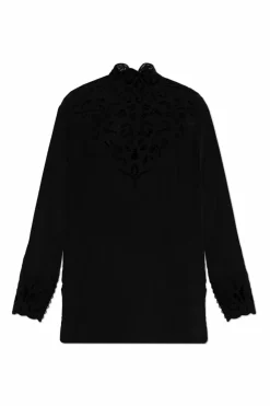 Etro CZARNY Jedwabny top