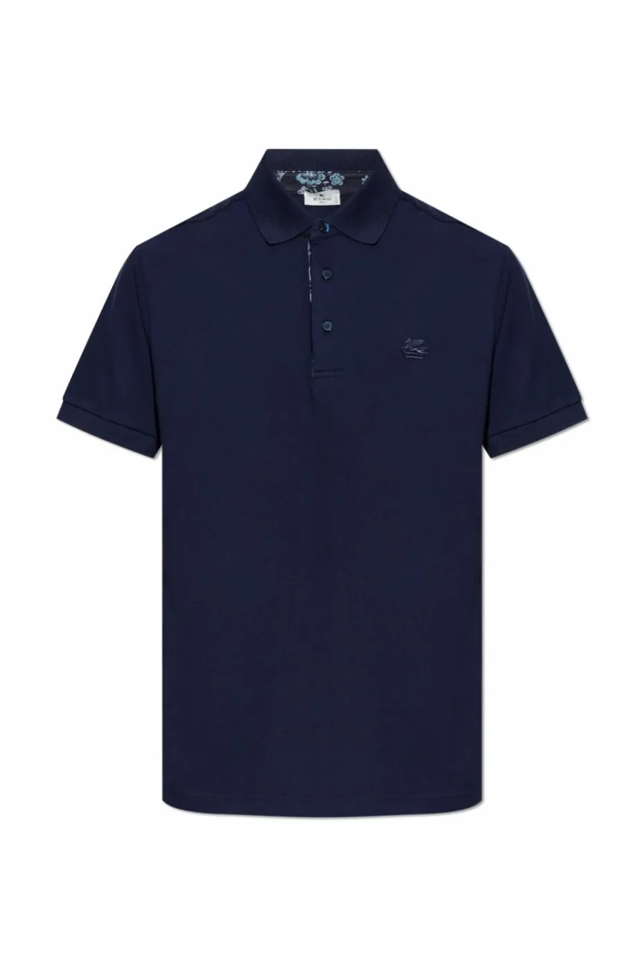 Etro GRANATOWY Bawełniane polo
