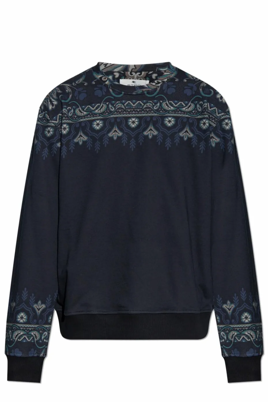 Etro GRANATOWY Bluza z wzorem