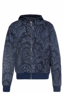 Etro GRANATOWY Bluza ze wzorem