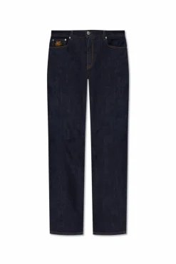 Etro GRANATOWY Jeansy z logo