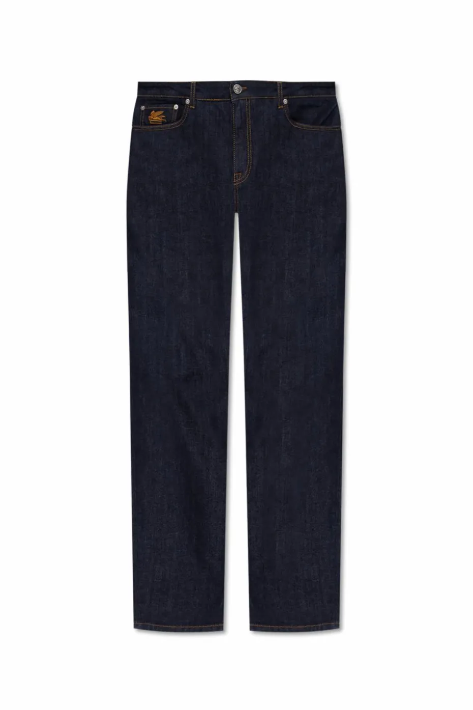 Etro GRANATOWY Jeansy z logo