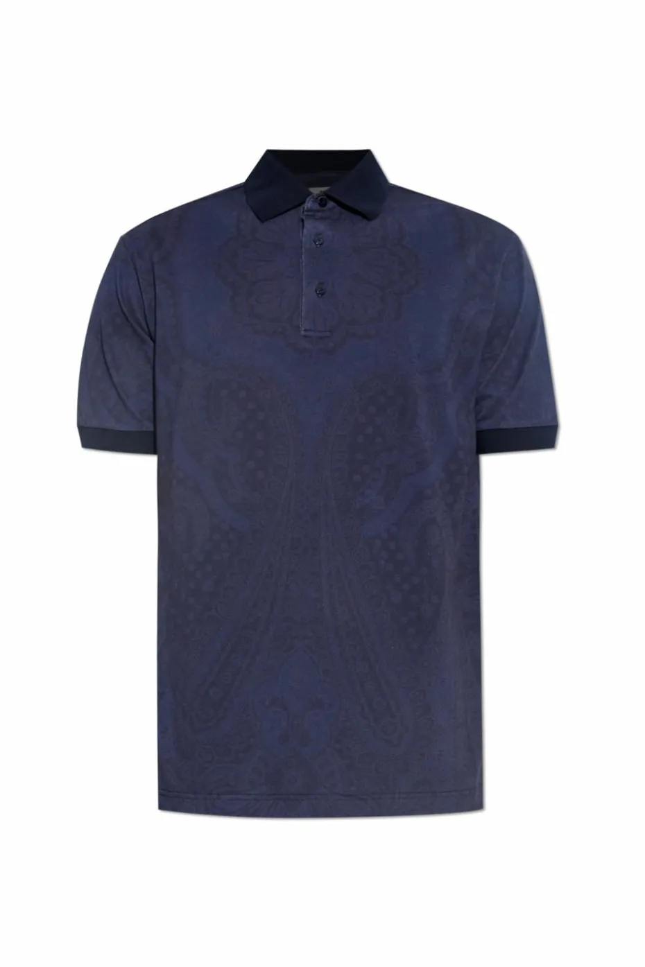 Etro GRANATOWY Polo ze wzorem