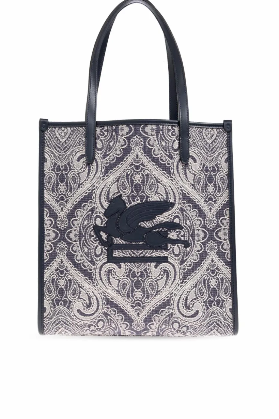 Etro GRANATOWY Torba typu `shopper`