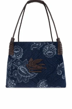 Etro GRANATOWY Torba typu `shopper`