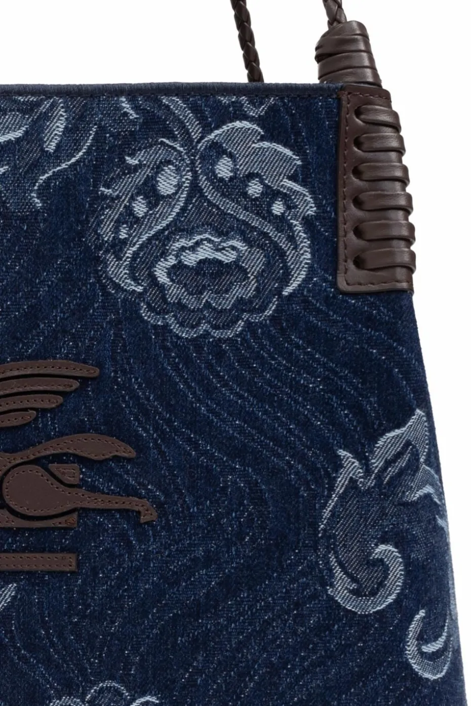 Etro GRANATOWY Torba typu `shopper`