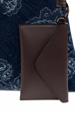 Etro GRANATOWY Torba typu `shopper`