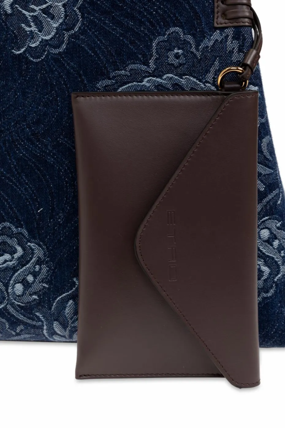 Etro GRANATOWY Torba typu `shopper`