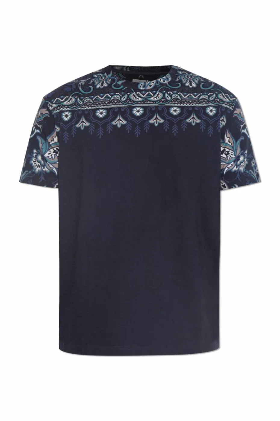 Etro GRANATOWY T-shirt ze wzorem