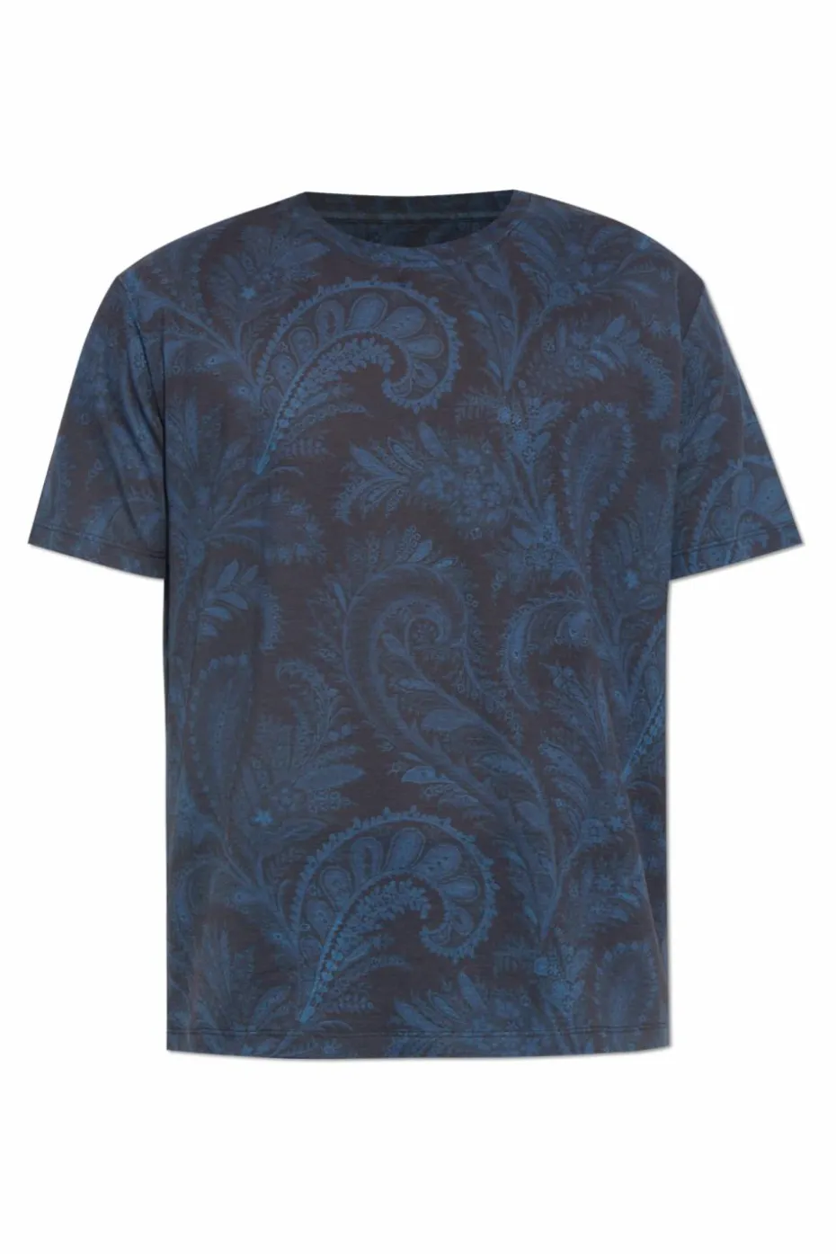 Etro GRANATOWY T-shirt ze wzorem