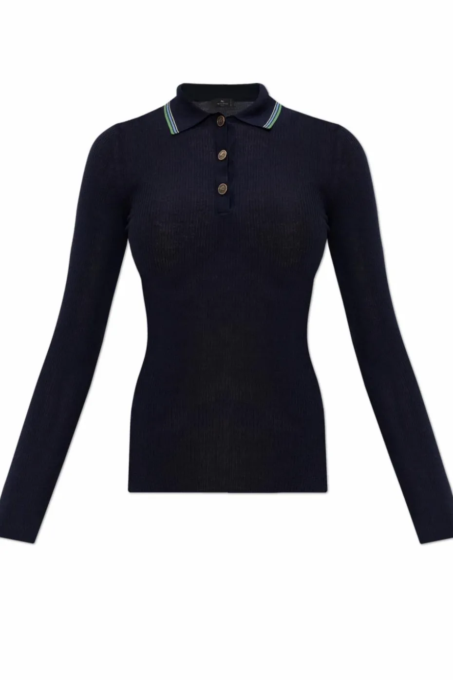 Etro GRANATOWY Wełniany top