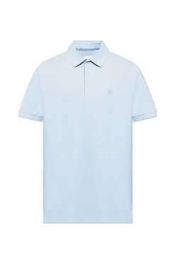 Etro jasnoniebieski Polo z wyszytym logo
