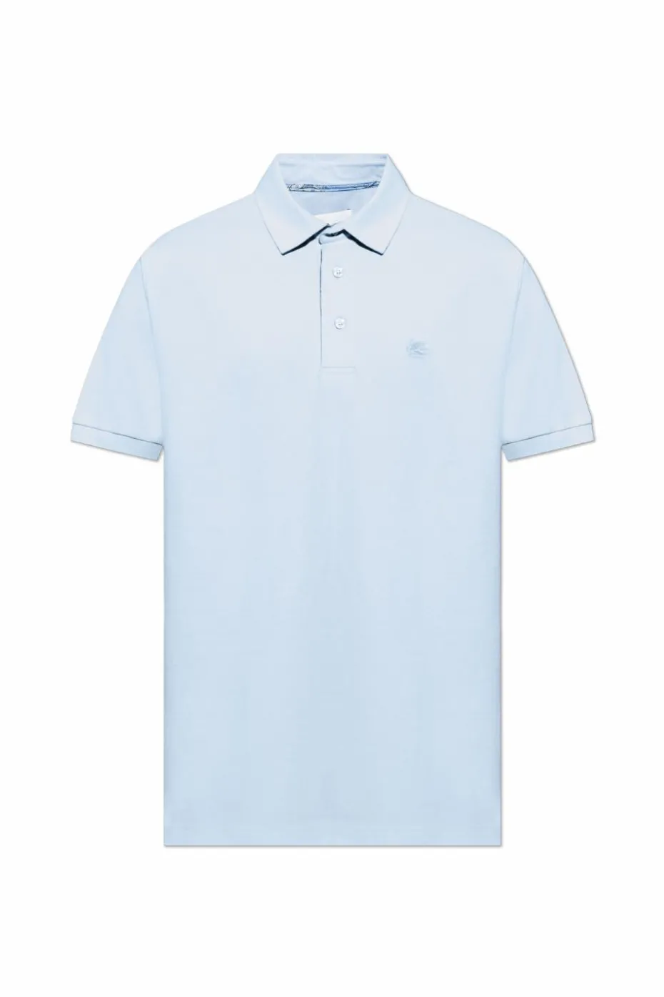 Etro jasnoniebieski Polo z wyszytym logo