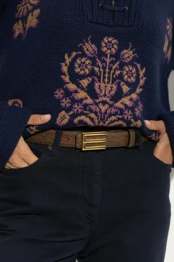 Etro MULTIKOLOR Wzorzysty pasek