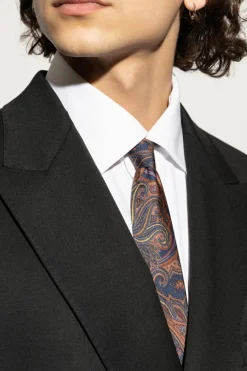 Etro MULTIKOLOR Wzorzysty krawat