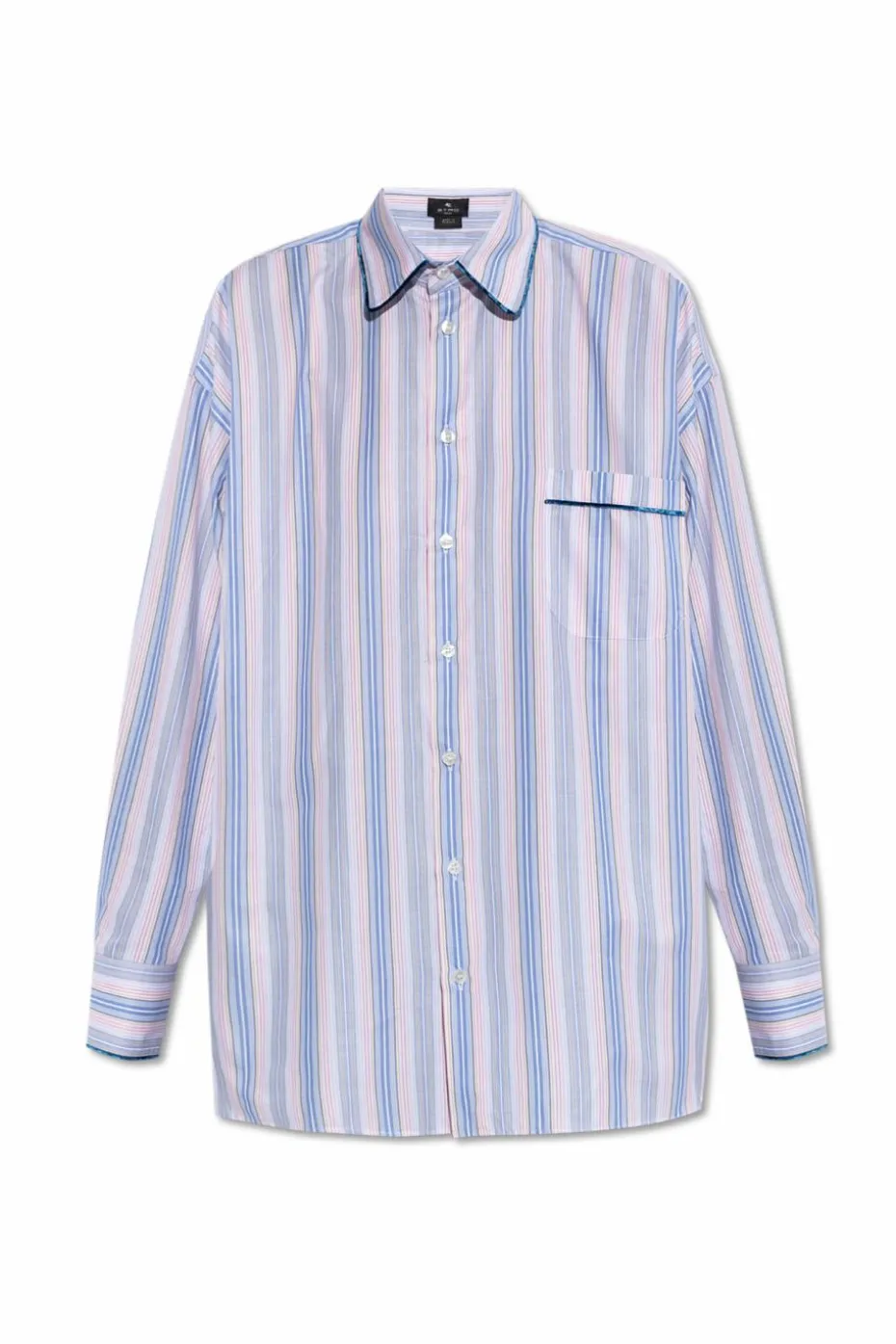 Etro NIEBIESKI Koszula typu `oversize`