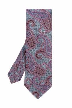 Etro NIEBIESKI Wzorzysty krawat