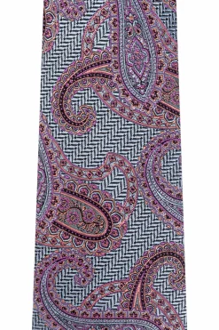 Etro NIEBIESKI Wzorzysty krawat