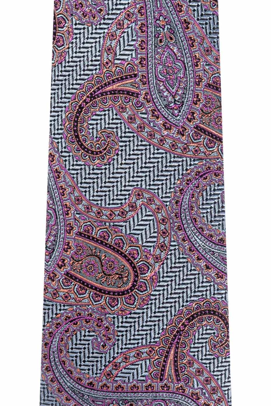 Etro NIEBIESKI Wzorzysty krawat