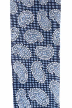 Etro NIEBIESKI Wzorzysty krawat