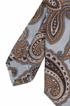 Etro NIEBIESKI Wzorzysty krawat