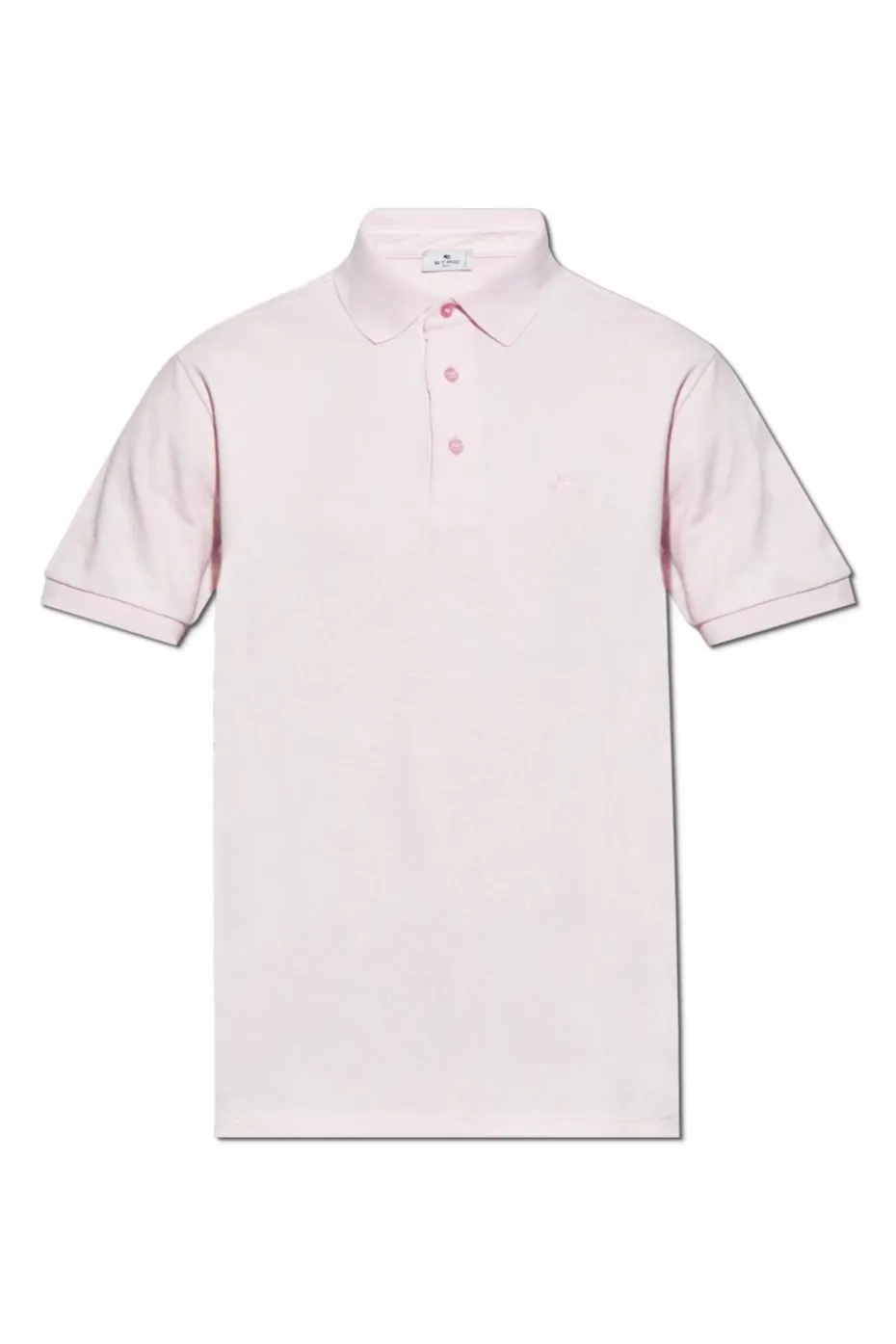 Etro RÓŻOWY Bawełniane polo z logo