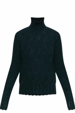 Etro ZIELONY Kaszmirowy golf