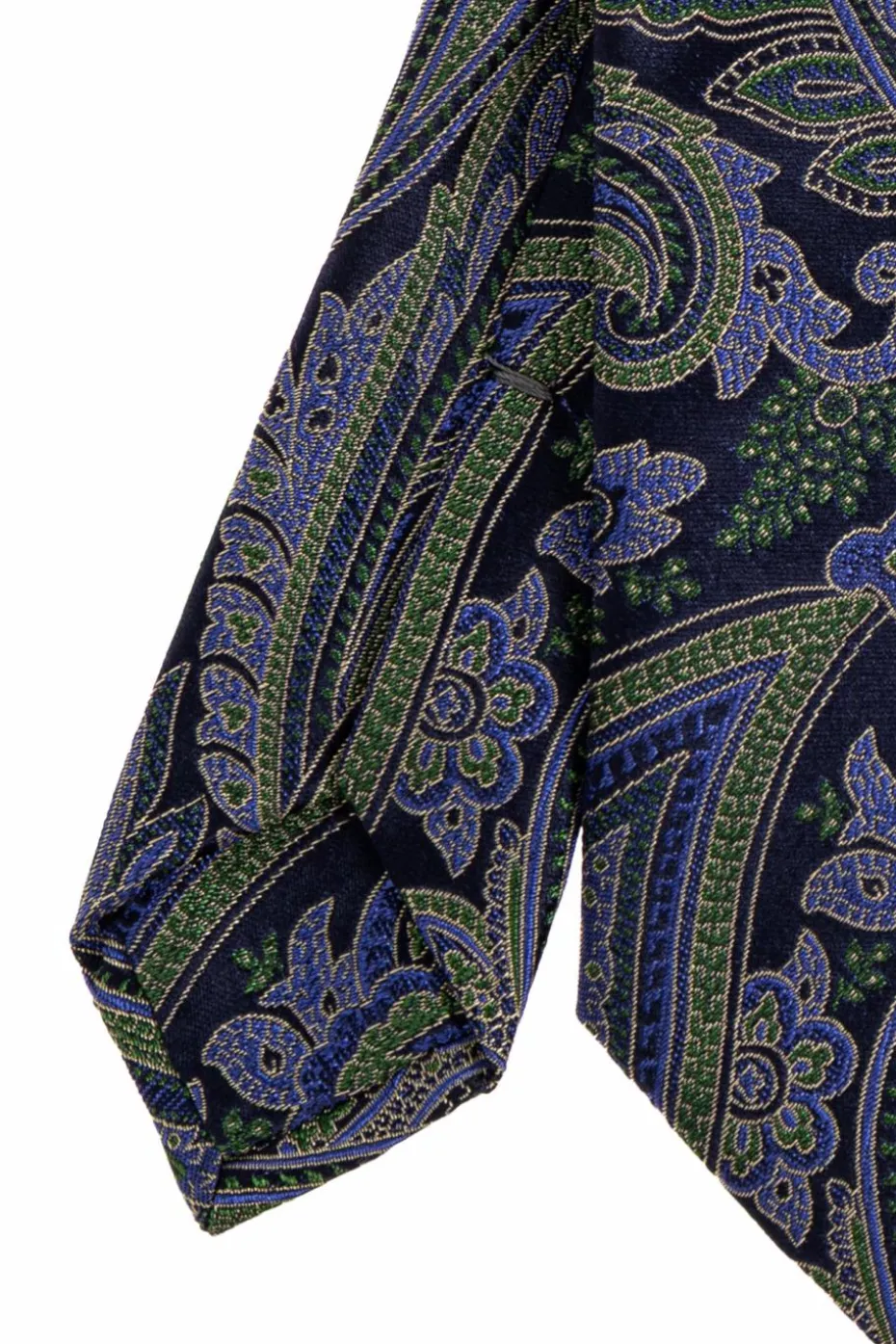 Etro ZIELONY Wzorzysty krawat