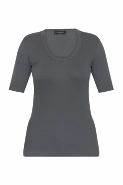 Fabiana Filippi SZARY Bawełniany t-shirt