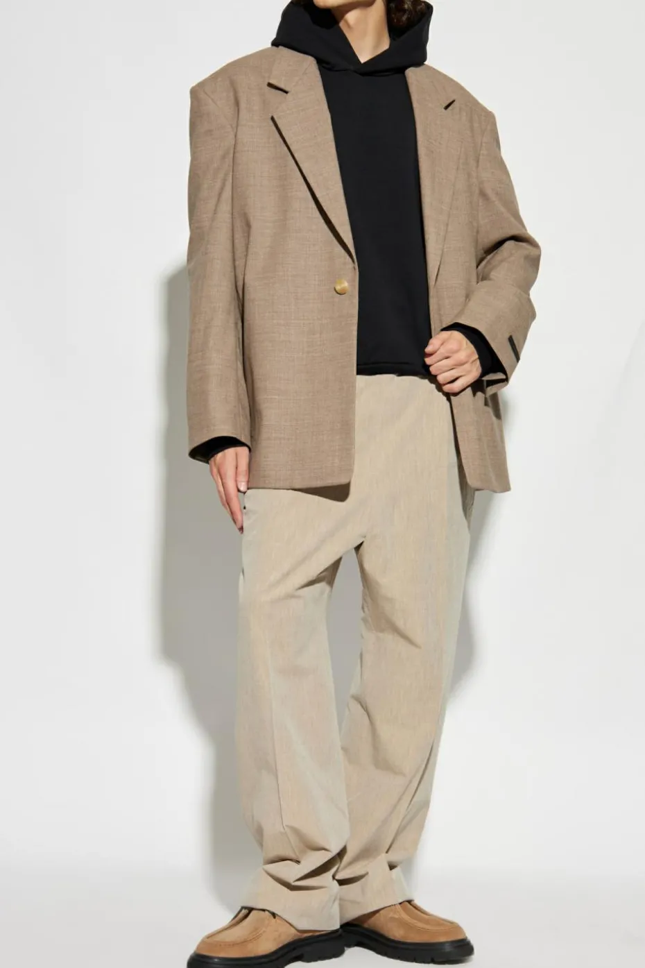 Fear Of God CZARNY Bluza z kapturem