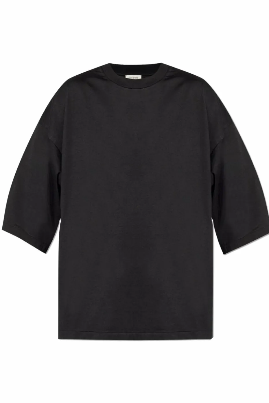Fear Of God CZARNY T-shirt z krótkim rękawem