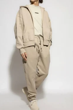 Fear Of God Essentials beżowy Bluza z logo