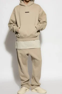 Fear Of God Essentials beżowy Bluza z logo