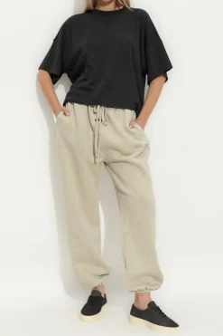 Fear Of God Essentials CZARNY T-shirt typu `oversize`