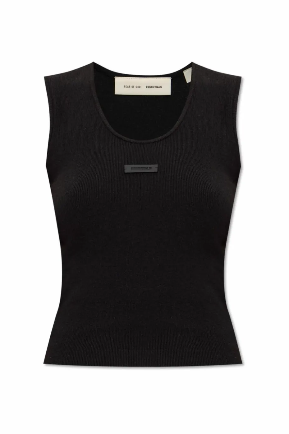 Fear Of God Essentials CZARNY Dzianinowy top