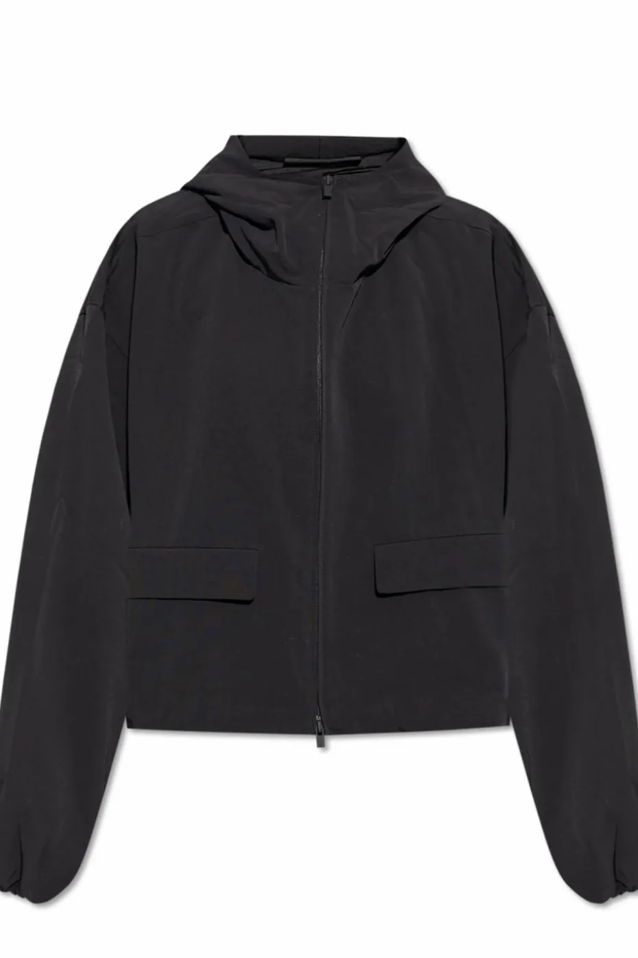 Fear Of God Essentials CZARNY Kurtka z kapturem