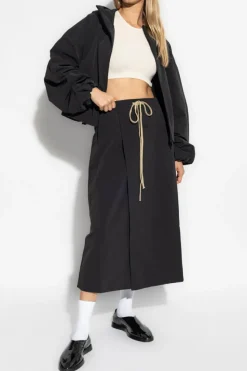 Fear Of God Essentials CZARNY Kurtka z kapturem