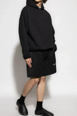 Fear Of God Essentials CZARNY Szorty z logo