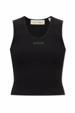 Fear Of God Essentials CZARNY T-shirt z logo