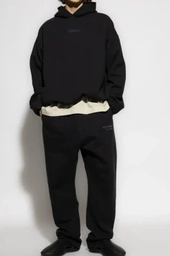 Fear Of God Essentials CZARNY Bluza z logo