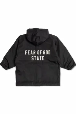 Fear Of God Essentials Kids CZARNY Kurtka z logo