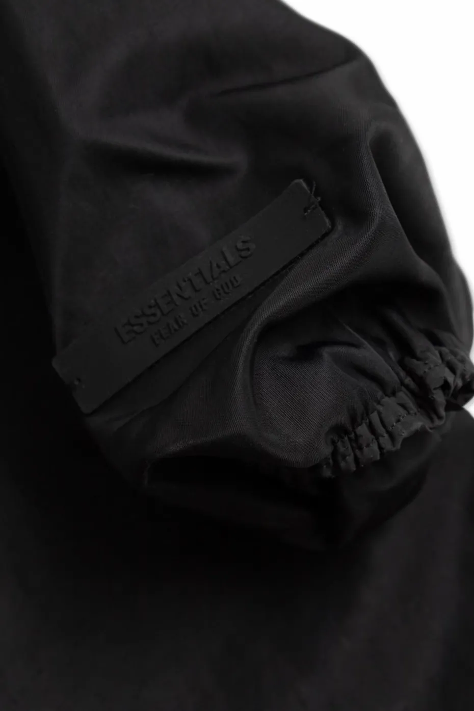 Fear Of God Essentials Kids CZARNY Kurtka z logo