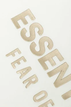 Fear Of God Essentials Kids BIAŁY T-shirt z logo