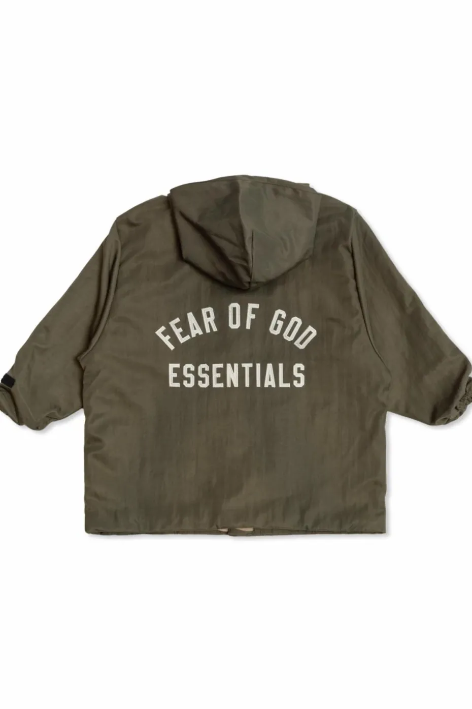 Fear Of God Essentials Kids ZIELONY Kurtka z logo