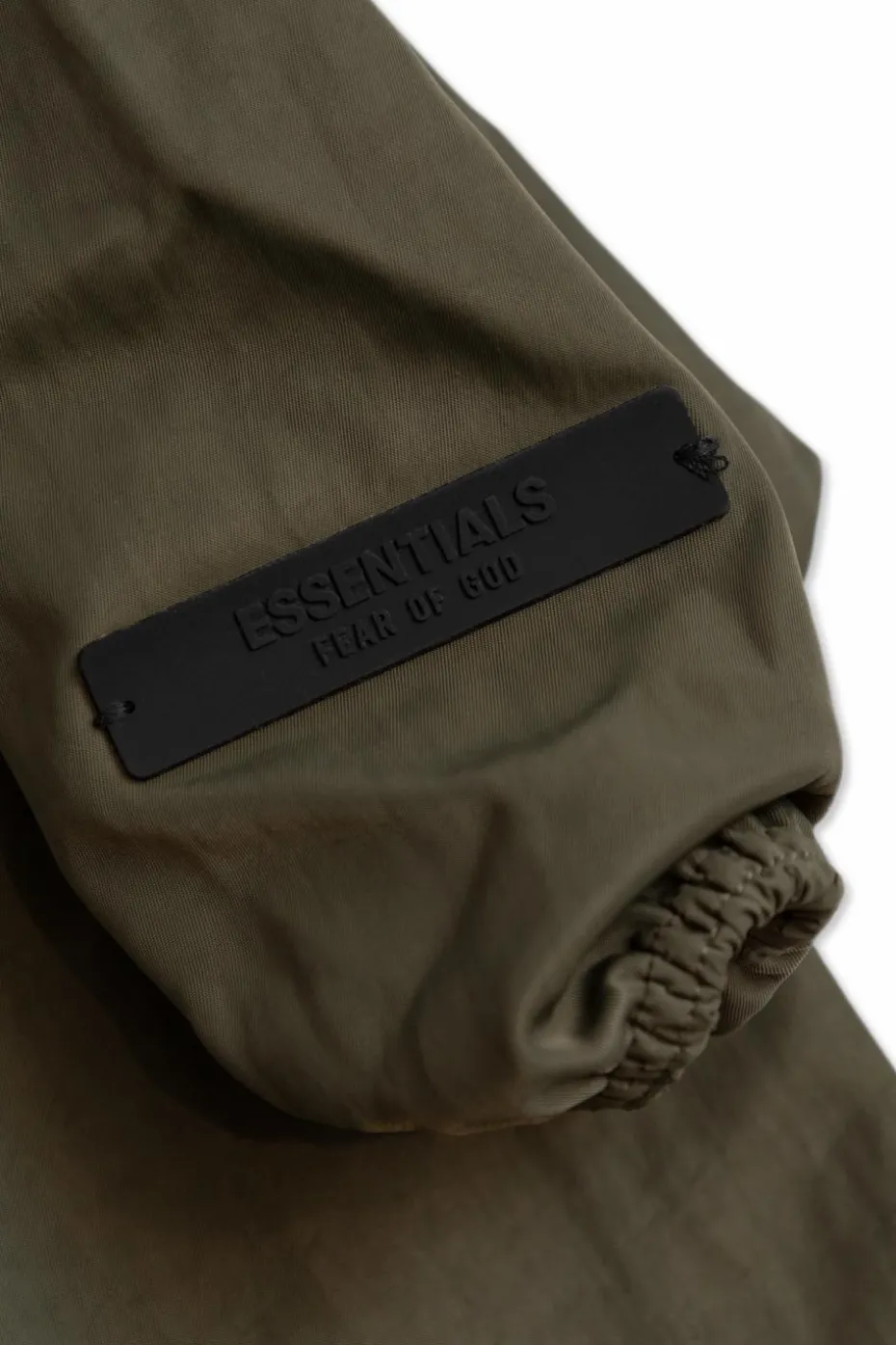 Fear Of God Essentials Kids ZIELONY Kurtka z logo